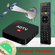 Global Version DVB S2 Digital Satellite Receiver Smart TV Box Android Satellite Decoder HD Miracast Airplay 4K HEVC Sat Receiver TV Receivers