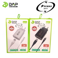 DAP D-A6M Travel Charger 2. USB Micro Charger 1USB Original