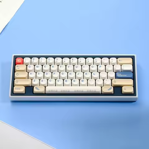 Soy Milk Theme Keycaps 140 Keys KOA Profile PBT Sublimation Japanese/Russian/Korean Custom Keycap fo