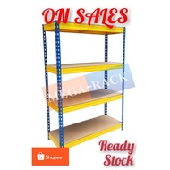 Ready Stock💖💖4 Tier rack💖💖HEAVY DUTY Boltless Rack Home , Store & Warehouse Rack / Rak Besi Serbagun