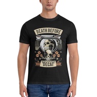 High Quality Death Before Decaf Pure Cotton T-Shirt Man