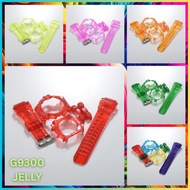 G9300 MULTI COLOR CRYSTAL CLEAR BAND AND BEZEL BNB/Mudman/Tali Jam Tangan/Casio G Shock /Jelly/Matt/