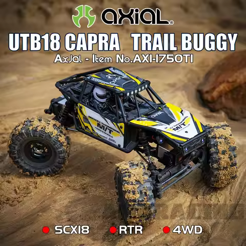 AXIAL UTB18 Capra Crawler Trail Buggy RTR 4WS 4WD 1/18 RC Electric Remote Control Model Car Rock Cra