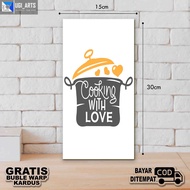 UGIARTS QK14 Hiasan Dinding Kitchen / hiasan dapur / quotes cook kitchen / quotes masak / Hiasan Rua