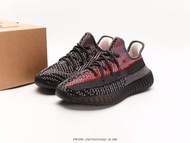 Yeezy Boost 350 V2 “ Yecheil ” 黑紅乞丐拼接天使 Boost 二代百搭輕便爆米花中底休閒運動慢跑鞋