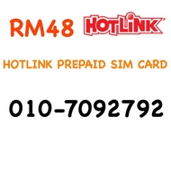 Hotlink Prepaid Sim Card 010-7092792