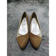 Two Tone Pointed Toe Flats