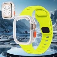 2-In-1 Set: 2025 Summer New Arrival Soft TPU Hollow Bumper Case + Comfortable 3D Wave Silicone Watch