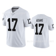 Same Day Delivery!!NFL Rugby Jersey Jersey Raiders 17 White Raiders Davante Adams Jersey