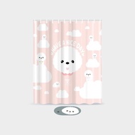 浴簾 - 比熊犬圖案