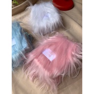 Rosy Posy notebook with long, feminine fur cuffs, size A7