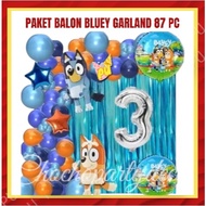 BLUEY GARLAND 87 PC Balloon Package BLUEY BINGO MUFFIN Birthday Decoration/