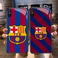 DF-57 FC Barcelona TPU HD Glass Casing for Xiaomi Redmi 9A 9i 7 Note 7 Pro