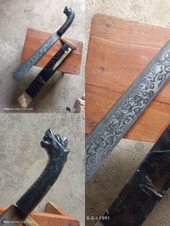 golok bedog Damaskus pamor balikmipih galonggong