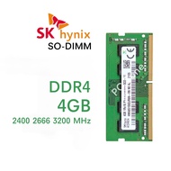 แรมโน๊ตบุ๊ค DDR4 4GB มี 3 บัส 2400 2666 3200 ( SKHynix 4GB 1Rx16 ) รับประกัน 1 ปี