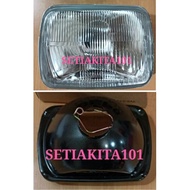 TOYOTA HILUX LN65 LN106 HEAD LAMP WITH BASE/FRONT HEAD LIGHT PANEL/LAMPU BESAR DEPAN SEKALI BRACKET