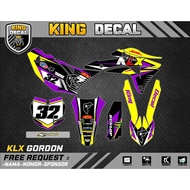 Decal KLX GORDON DECAL KLX OLD DECAL KLX S DECAL CRF 150L CUSTOME STRIPING KLX