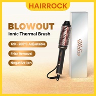 Ukliss WT115 Ionic Hair Curler Straightener Iron Heated Styling Brush Anti-Scald Thermal Brush Curl 