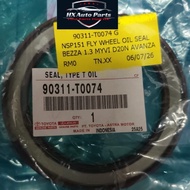 GENUINE TOYOTA FLYWHEEL OIL SEAL [90311-T0074] ~ AVANZA F653 F654 / MYVI GEN3 / BEZZA 1.3 / VIOS NSP