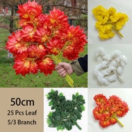 5 Branch tree leaf Ginkgo/maple/Green leaf Artificial plant for decoration Simulated tree leaf engin