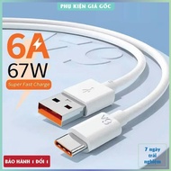 6A fast charging cable for XM USB - Type C - 67W fast charging cable, Type C charging cable, Type C 