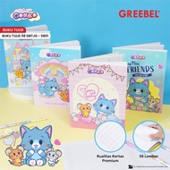 (1 Book) Greebel x Tom & Jerry Gokko School Notebook A5 58 Sheets (1PCS) School Book GBTJG 5801 I Gr