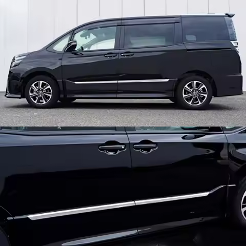 For Toyota Noah Voxy 80 Series Exterior Door Anti-Collision Electroplating Trim Strip Body Kit Acces