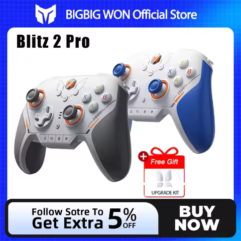 BIGBIGWON Blitz 2 TMR Star Flash Gamepads Bluetooth Wireless Somatosensory Controllers 2000HZ For NS