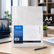 PP POCKETBANTEX / SHEET PROTECTOR A4 0.055 MM #BF3110 (1 SET CONTAINS 10 PCS)