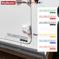 Reflective Rubicon 392 Styling Vinyl Hood Fender Trunk Sticker For Jeep Wrangler 2023 2024 Gladiator