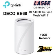 TP-LINK DECO BE68 BE14000 Tri-Band Whole Home Mesh WiFi 7 System, 10GB Ethernet Port ( 1 PC PACK