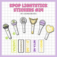 KPOP Lightstick Waterproof Stickers 24 | IU, Lee Chae Yeon, Yena, Sunmi, Yerin