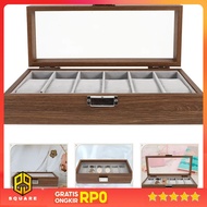 LuWei Watch Storage Organizer Watch Box 6 Grid - SKW147 Original 99 Square