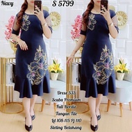 Dress Scuba Wanita/Dress premium/Dress Duyung