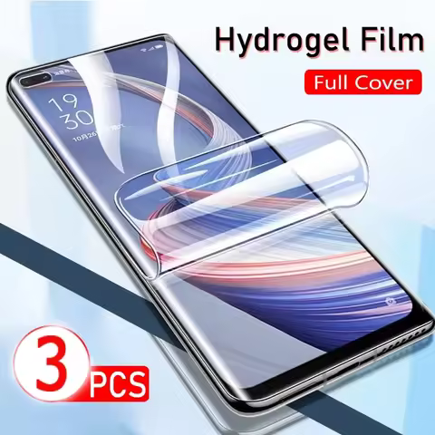 3PCS Full Cover Protective film For Realme 7 6 Pro 6 7 5G 7i 5 3 2 Screen Protector For Realme X2 Pr
