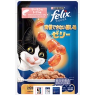 Purina FELIX SENSATION Adult Cat Food with Salmon & Tomato in Jelly (85g x 12)