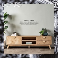 LOFTUS 6FT Wooden TV Console/Media Storage/Almari TV/Kabinet TV Minimalist Wooden TV Cabinet Console