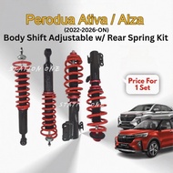 Perodua Ativa / Alza G2 D27A (2022-2026) Adjustable Coilover Suspension Kit