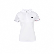 FILA GOLF 女吸濕排汗短袖POLO衫-白色 5POY-2124-WT