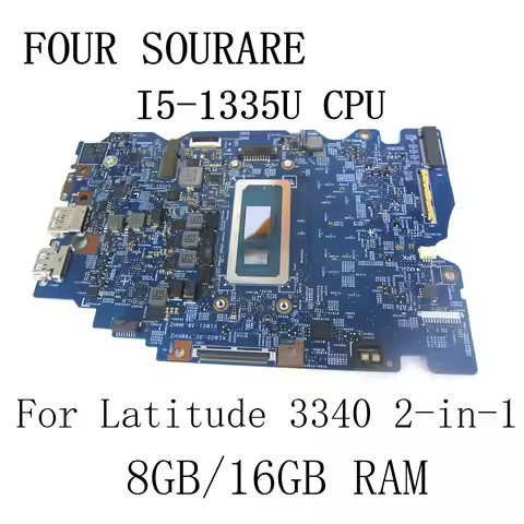 For Dell Latitude 3340 2-in-1 Laptop Motherboard with I5-1335U CPU and 8GB/16GB 213249-2 0G53GT Main