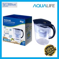 WELLBLUE 3.8 L Alkaline Water Filter Pitcher with 1 Filter Cartridge