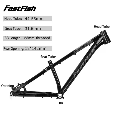 FASTFISH 26" 27.5" Dirt Jump Bike Frame Street Bike Trials Frame XC off-road Bicycle Hard Tail Alumi