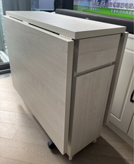 實惠 - 實木摺枱 ALBA Folding Dining Table with 4 Chairs