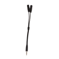 JN 3 5mm Stereo  1 Male To 2 Female Jack Earphone Mic Y Splitter Adapter Cable