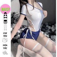 Cosplay đồng phục thể dục nữ sinh Nhật Bản gợi cảm - bodysuit đồ lót liền thân hóa trang học sinh c