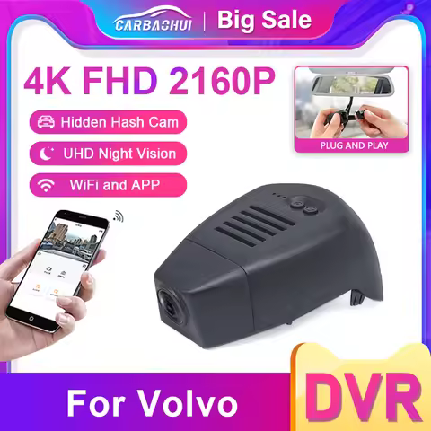 Plug and Play 2160P Special DVR Dash Cam Camera for Volvo V60 S60 S80 S80L S90 XC40 XC60 XC70 XC90 A