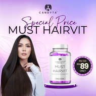 Candyta Haircare Must Hairvit Hair Vitamin Multivitamin Candyta Eira Syazira Rambut Gugur kelemumur