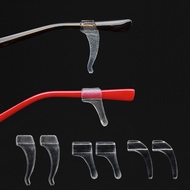 Transparent non-slip ear hook silicone ear support glasses frame leg cover sports anti-drop glasses 