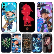 for Samsung A07 A17 A56 A36 A26 S25 Fe Edge Plus Ultra Cool cartoon boboiboy 9Y5 Fashion Black TPU S