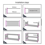 Shoes Cloth 3Layer-8Layer Dust Simple Shoe Rack Assembly Multi-Storey